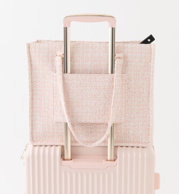  「【LouLoumei】スカーフ付きツイードキャリーオントート／自立可能／推し活」|ショルダー・メッセンジャー|