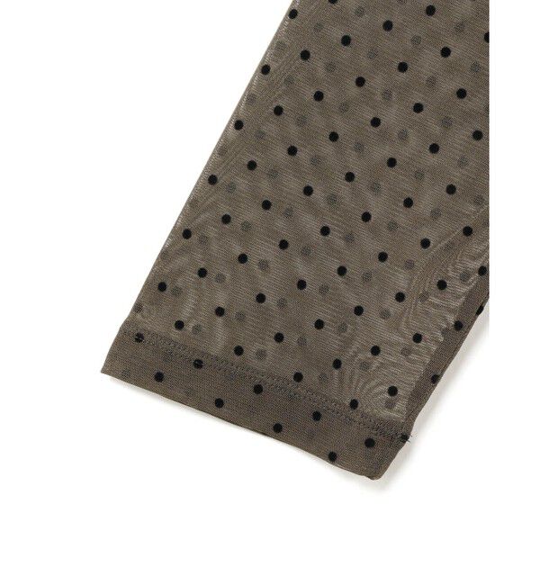 mizuiro ind「mizuiro ind メッシュドットクルーネックプルオーバー」|Tシャツ・カットソー|