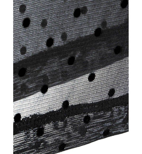 mizuiro ind「mizuiro ind メッシュドットクルーネックプルオーバー」|Tシャツ・カットソー|