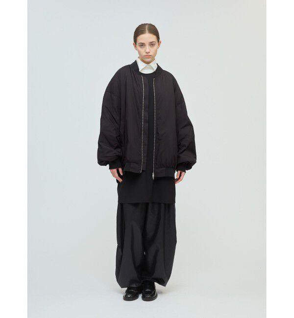 mizuiro ind「mizuiro ind クルーネックチュニックワンピース」|ワンピース|