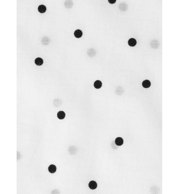 mizuiro ind「mizuiro ind フロッキードットプリントシャツ」|シャツ・ブラウス|