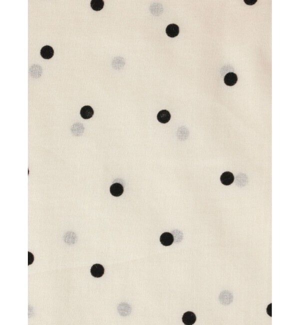 mizuiro ind「mizuiro ind フロッキードットプリントシャツ」|シャツ・ブラウス|