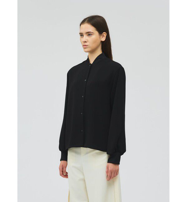 mizuiro ind「mizuiro ind ブルゾンライクシャツ」|シャツ・ブラウス|