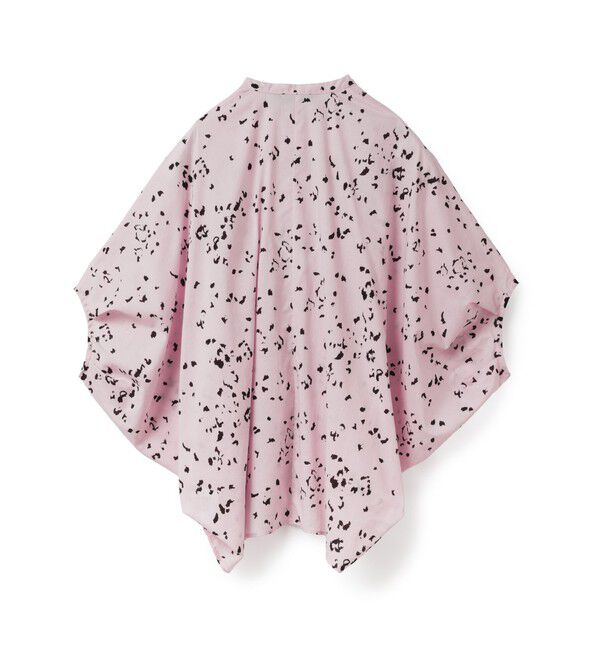 mizuiro ind「mizuiro ind プリントスタンドカラーコクーンシャツ」|シャツ・ブラウス|