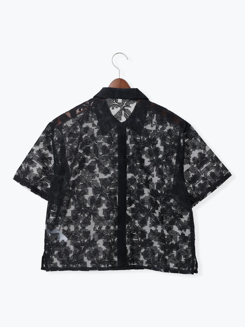 Te chichi「オーガンジー刺繍ハーフスリーブシャツ」|シャツ・ブラウス|