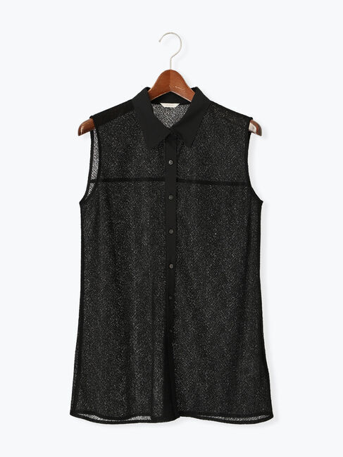 Te chichi「クレープメッシュノースリーブシャツ（セットアップ可）」|シャツ・ブラウス|