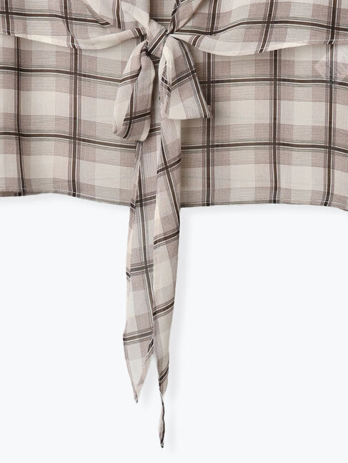 Te chichi「ウエストリボンシアーチェックブラウス」|シャツ・ブラウス|