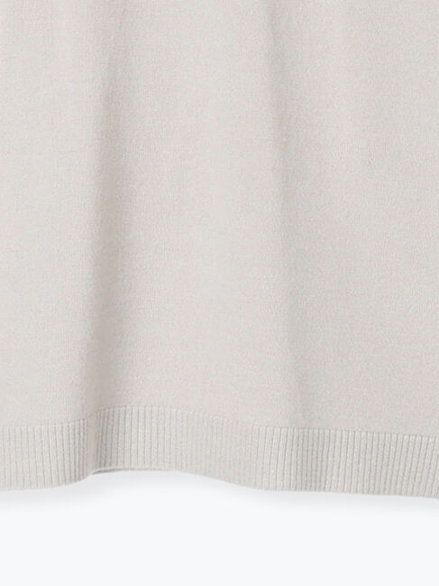 Samansa Mos2 blue「フリル衿ニットプルオーバー」|ニット・セーター|