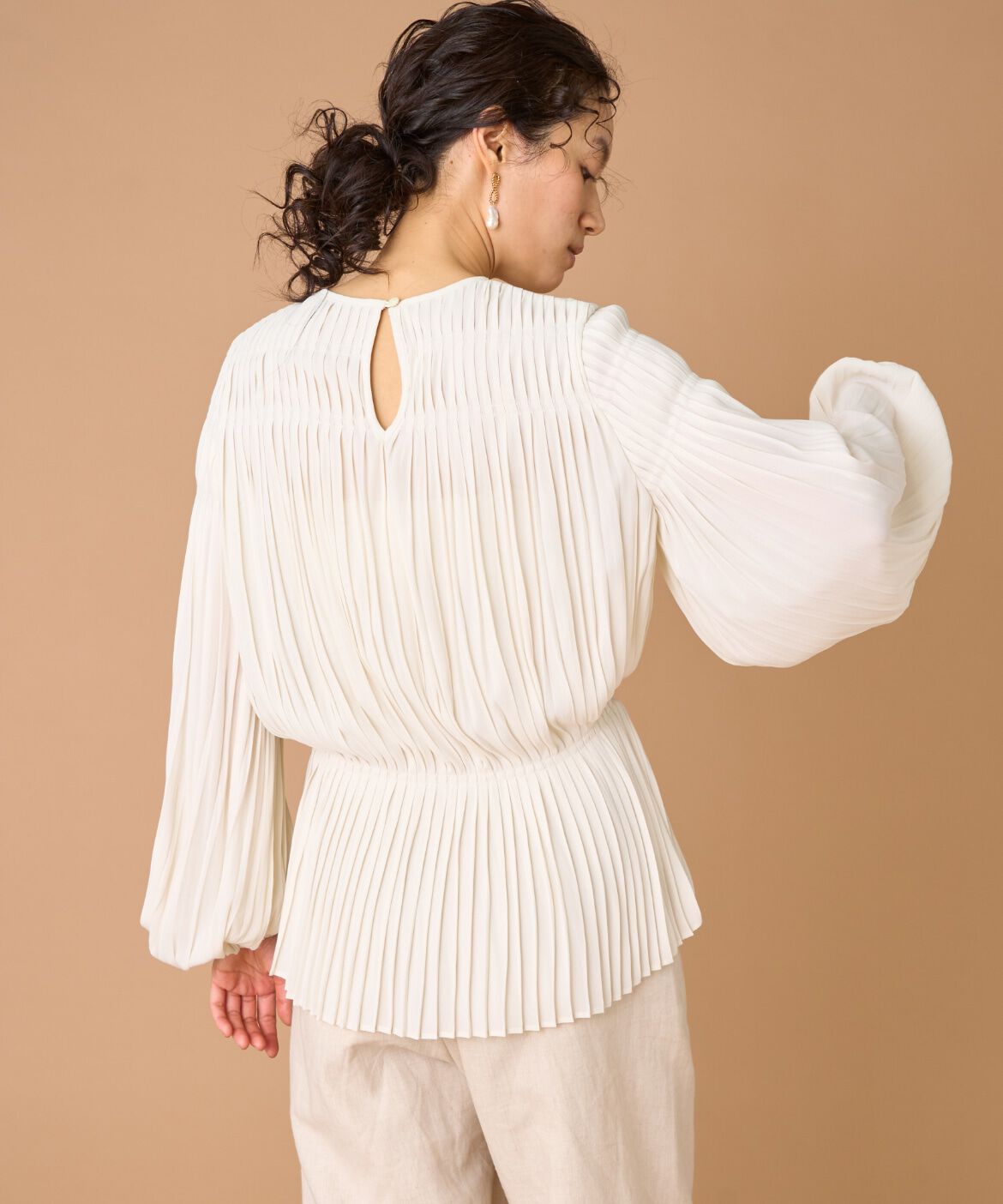 la veille by SUPERIOR CLOSET「プリーツブラウス　」|シャツ・ブラウス|