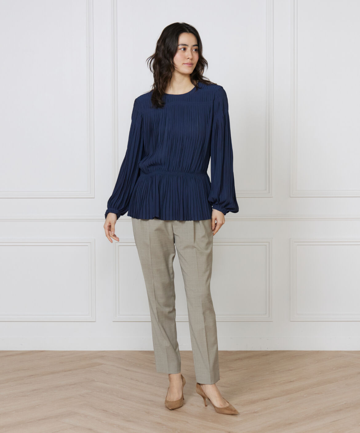 la veille by SUPERIOR CLOSET「プリーツブラウス　」|シャツ・ブラウス|