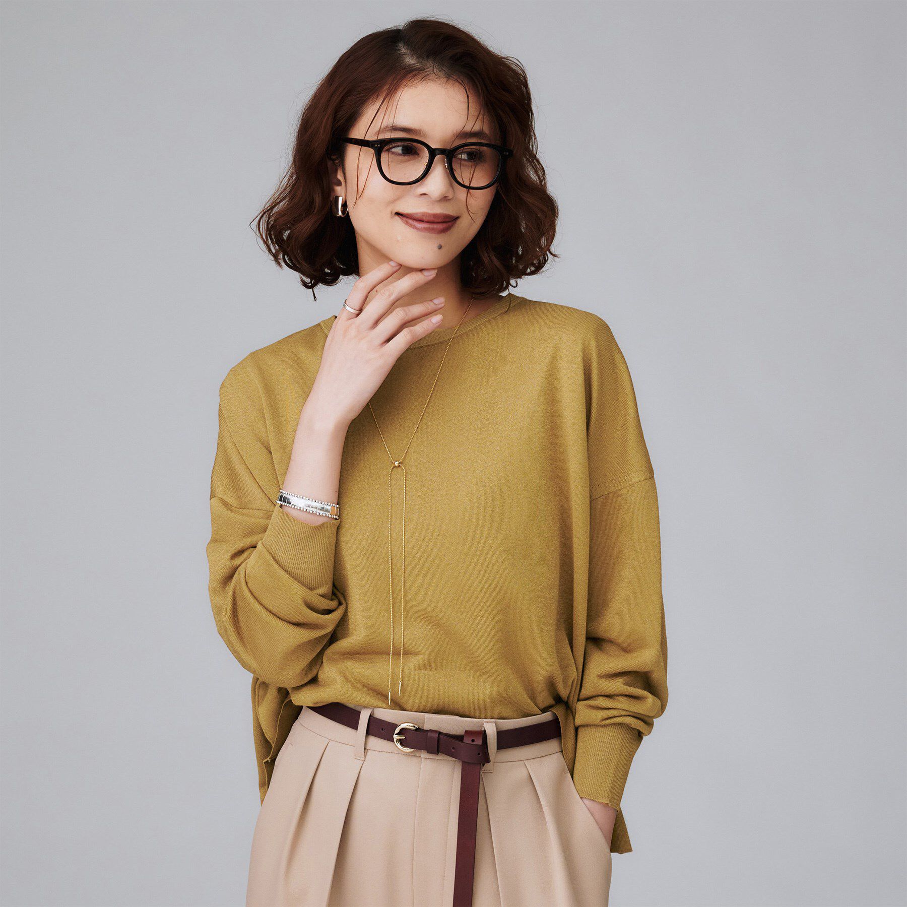 UNTITLED「【前後2WAY/アンサンブル可/ゆったり】シアーカーディガン」|カーディガン|