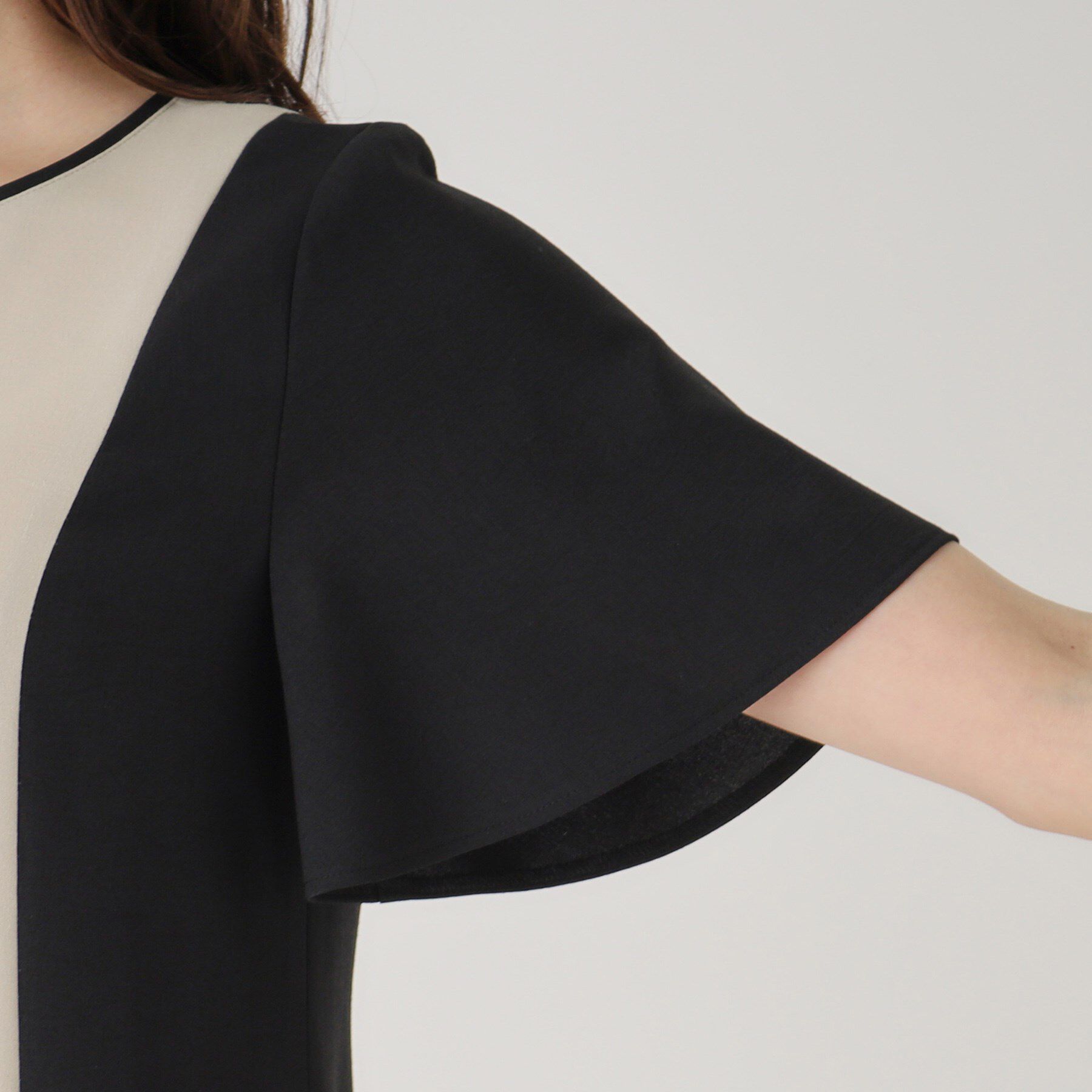 COUP DE CHANCE「【洗える／日本製】配色デザインワンピース」|ワンピース|