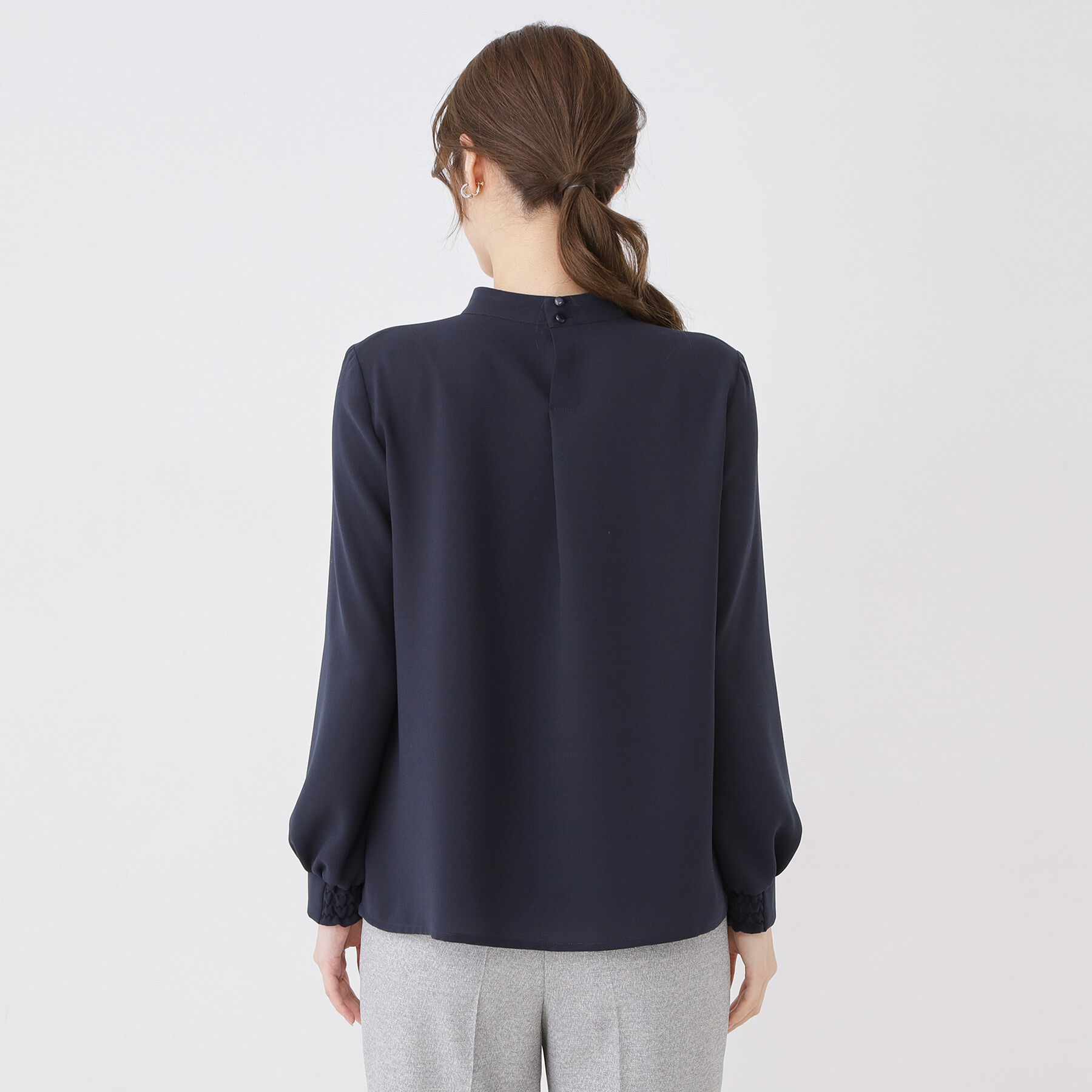 COUP DE CHANCE「【手洗い可／日本製／一枚着／ジャケットイン】ネックデザインブラウス」|シャツ・ブラウス|