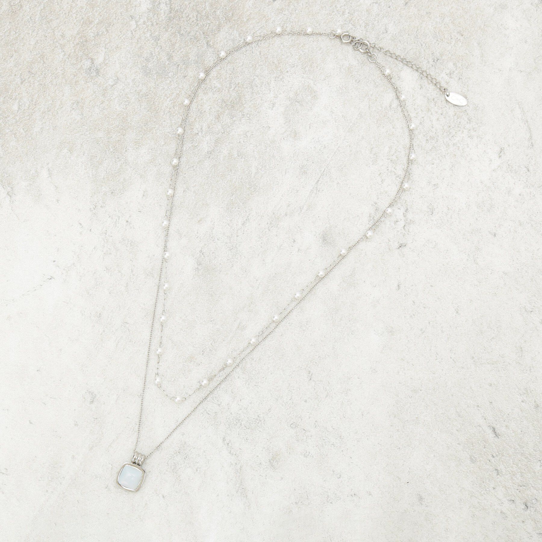 COUP DE CHANCE「ディオパール調ビーズ／ステンレス素材」|ネックレス|