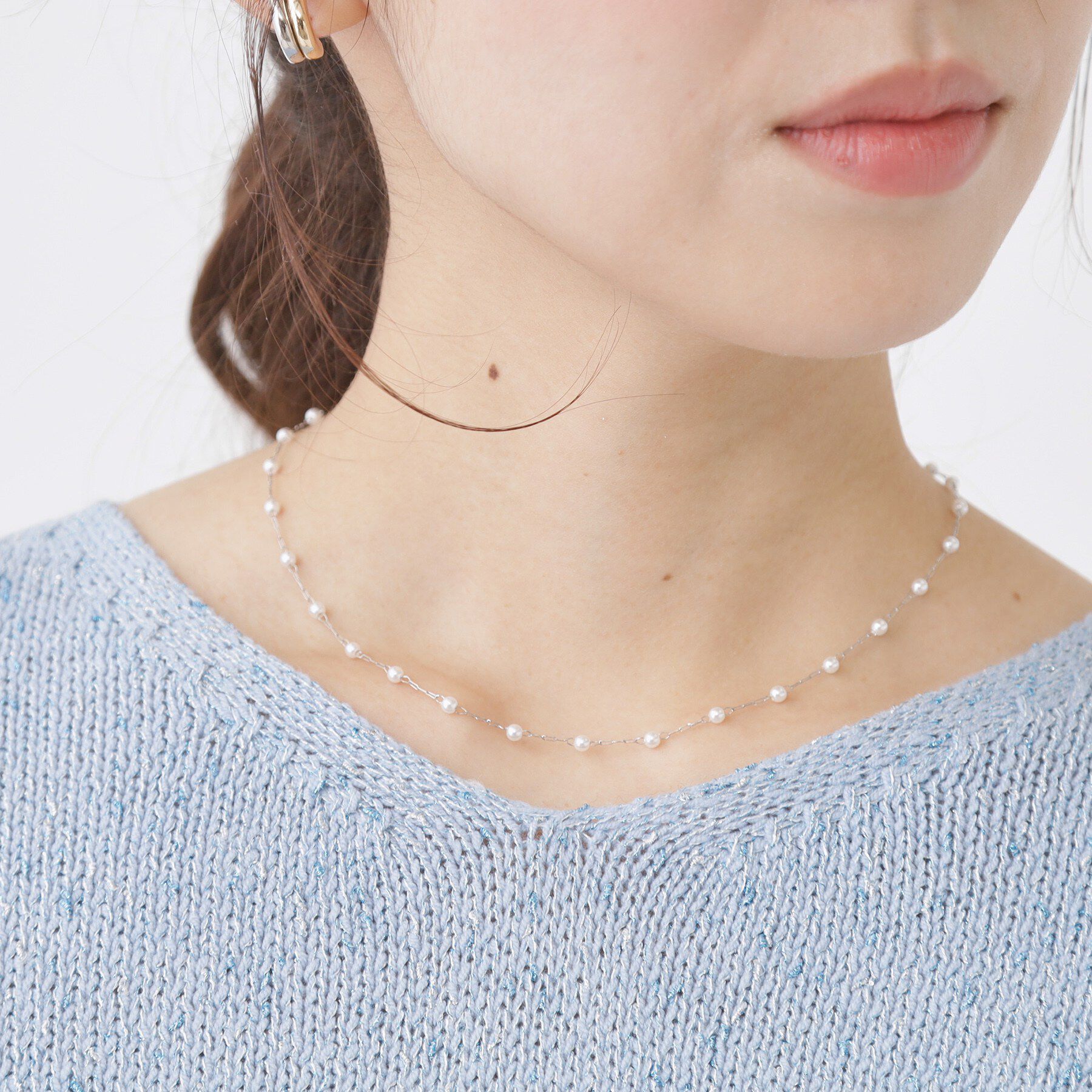 COUP DE CHANCE「ディオパール調ビーズ／ステンレス素材」|ネックレス|