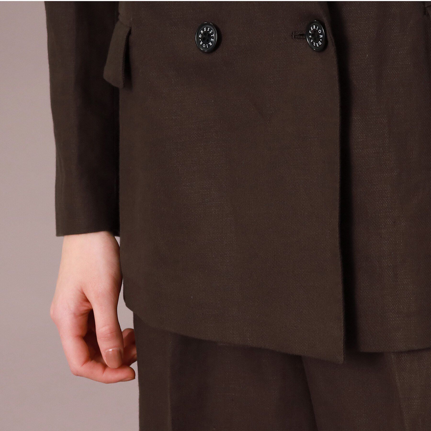 DRESSTERIOR「【CLASSY.5月号掲載】【セットアップ可】コットンリネンダブルジャケット」|テーラードジャケット|