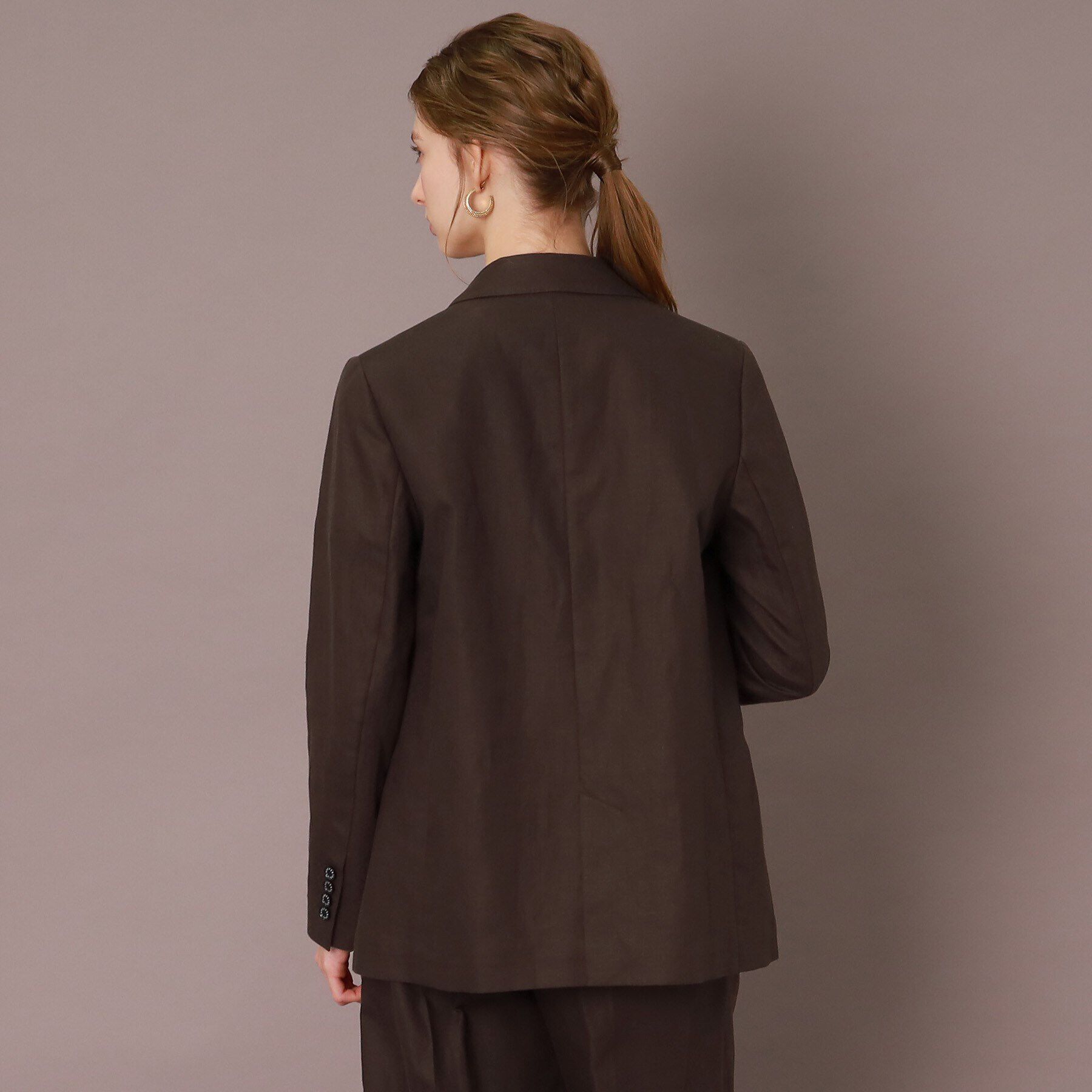 DRESSTERIOR「【CLASSY.5月号掲載】【セットアップ可】コットンリネンダブルジャケット」|テーラードジャケット|