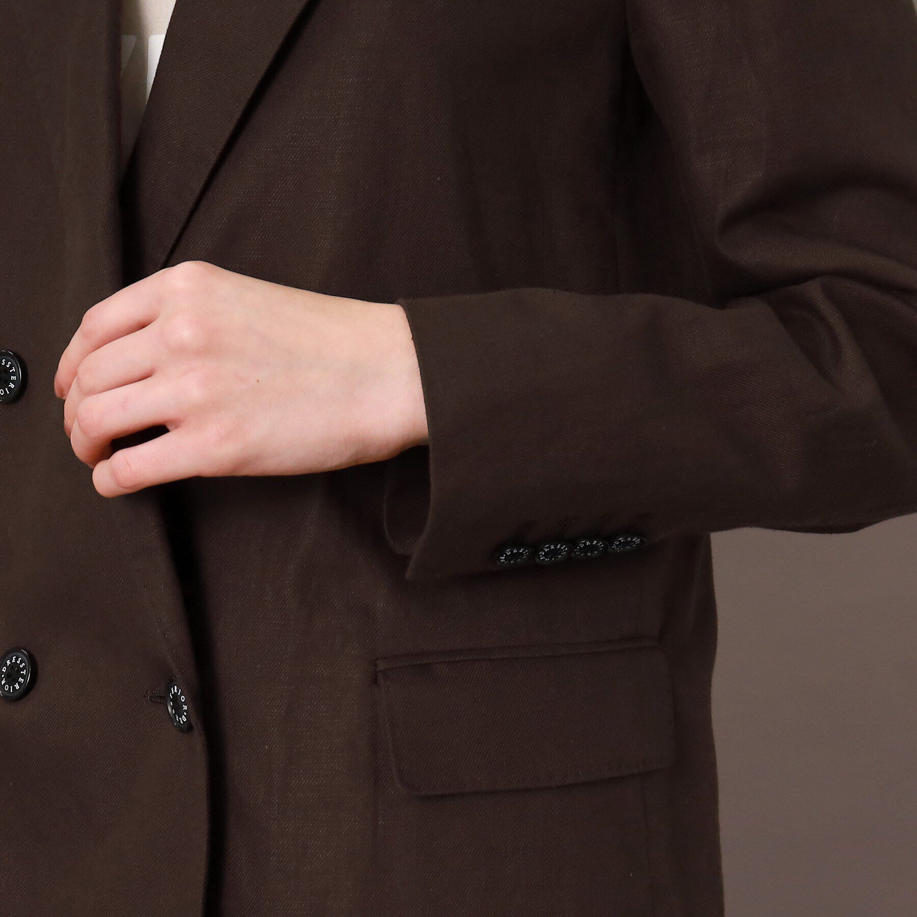 DRESSTERIOR「【CLASSY.5月号掲載】【セットアップ可】コットンリネンダブルジャケット」|テーラードジャケット|