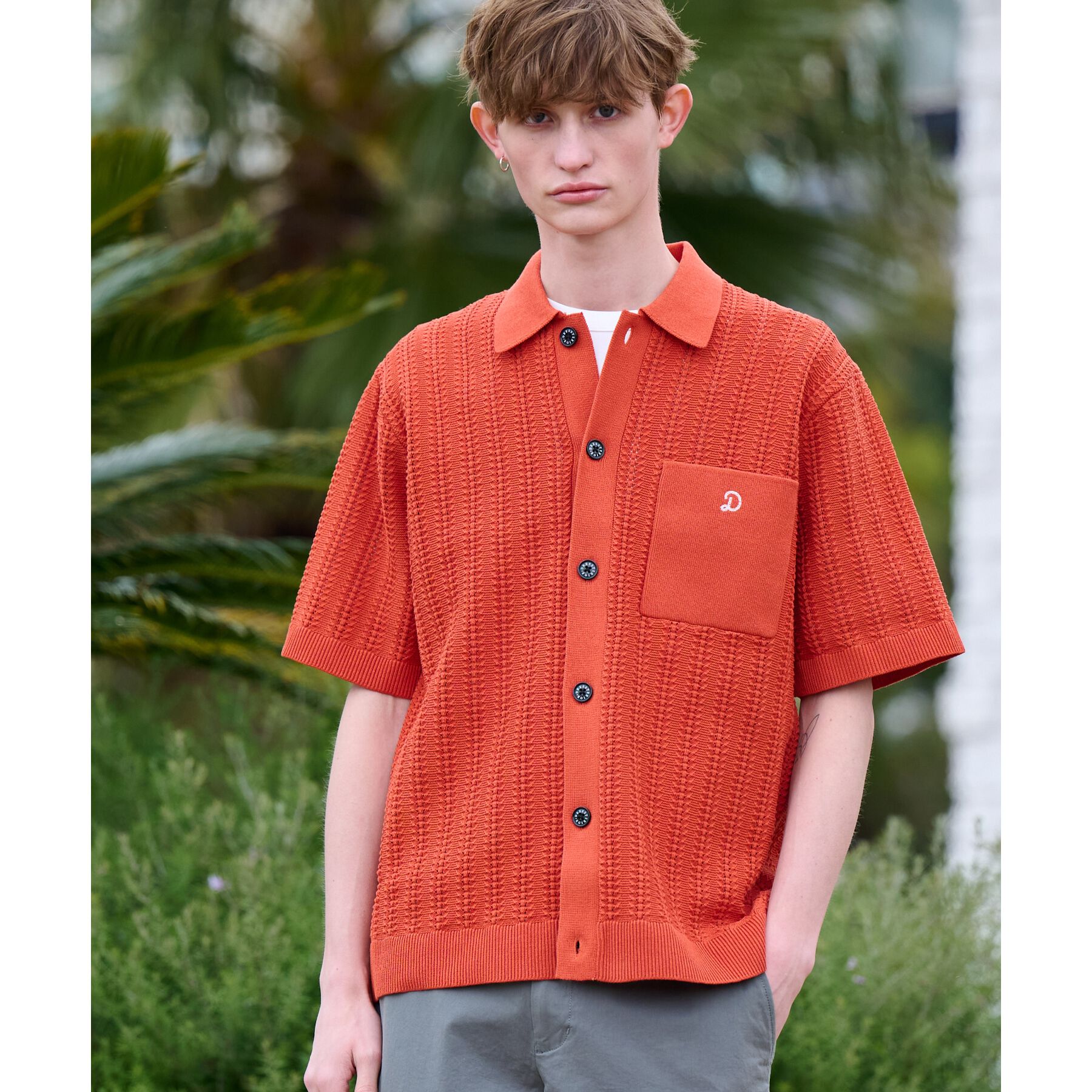 DRESSTERIOR「◆【Safari5月号掲載】オーガニックコットン キューバニットシャツ」|ニット・セーター|