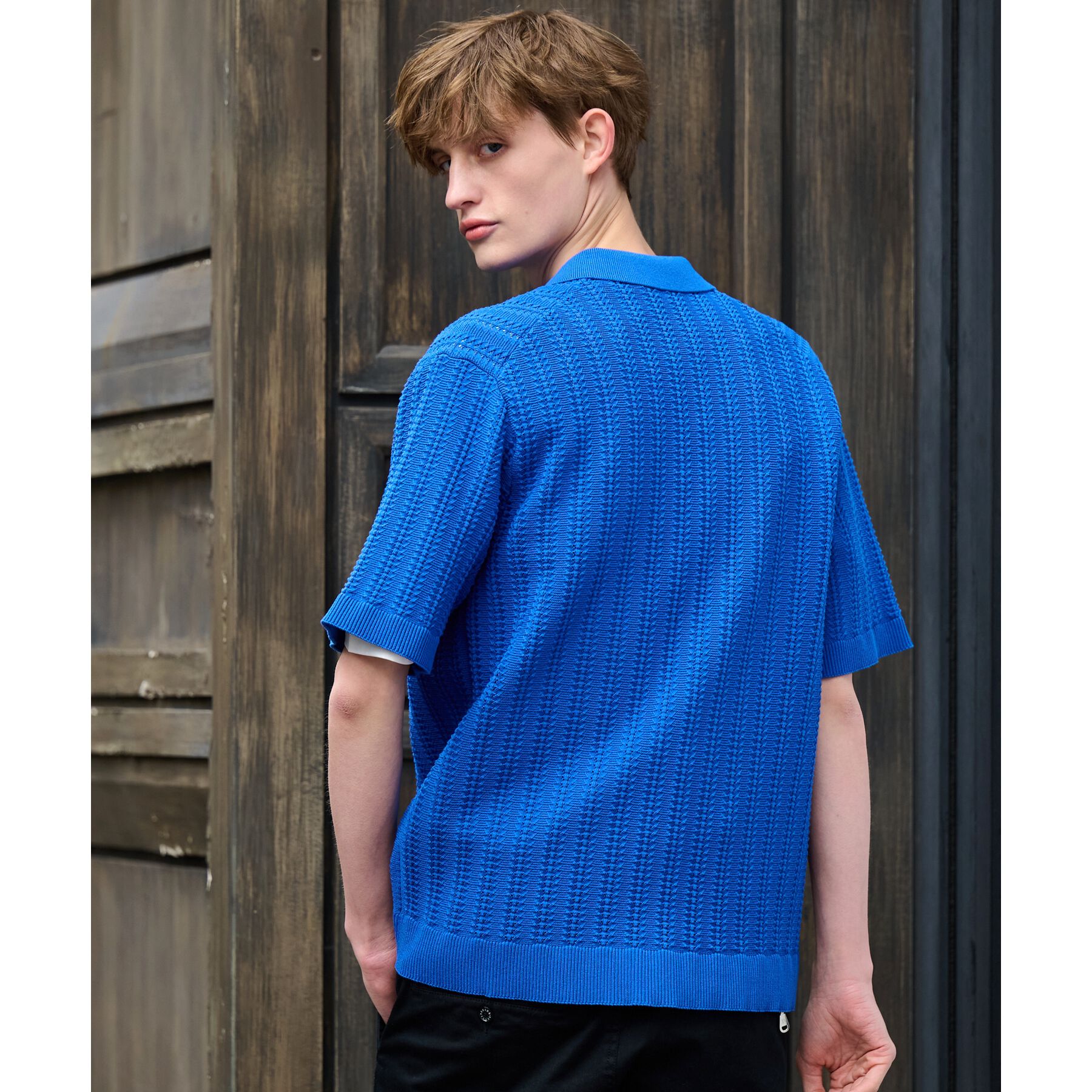 DRESSTERIOR「◆【Safari5月号掲載】オーガニックコットン キューバニットシャツ」|ニット・セーター|