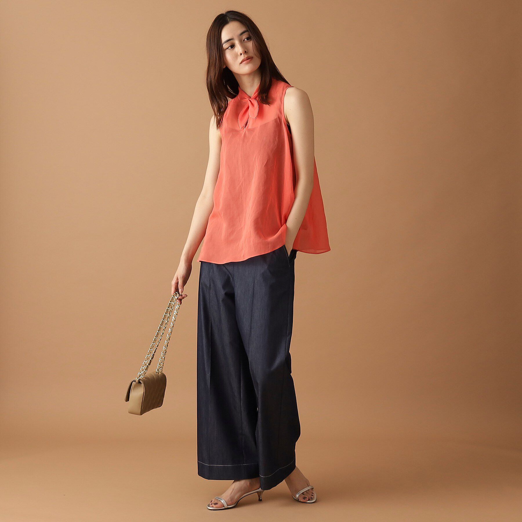 DRESSTERIOR「シアーリボンアーカイブブラウス」|シャツ・ブラウス|