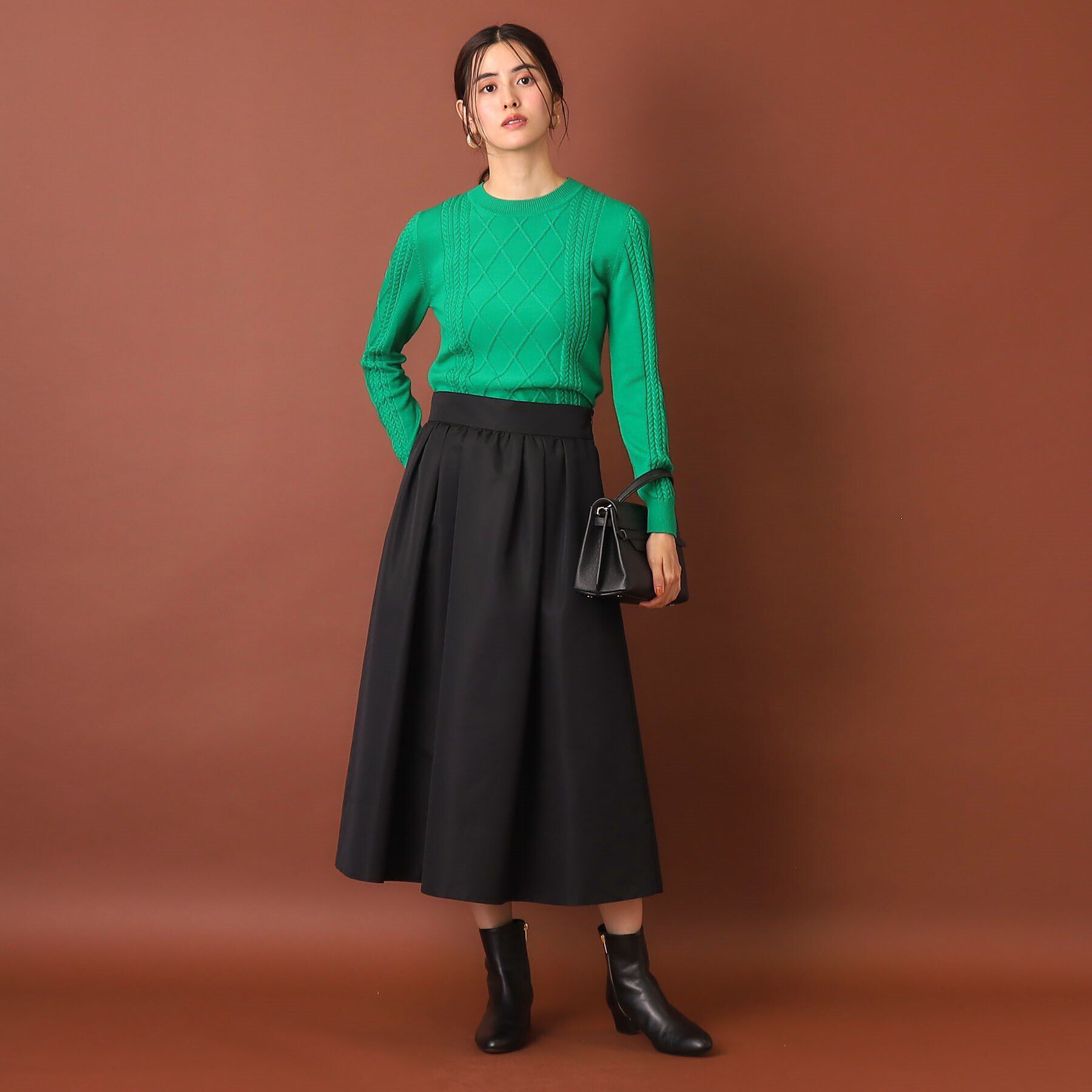 DRESSTERIOR「ファインウールケーブルニット」|ニット・セーター|