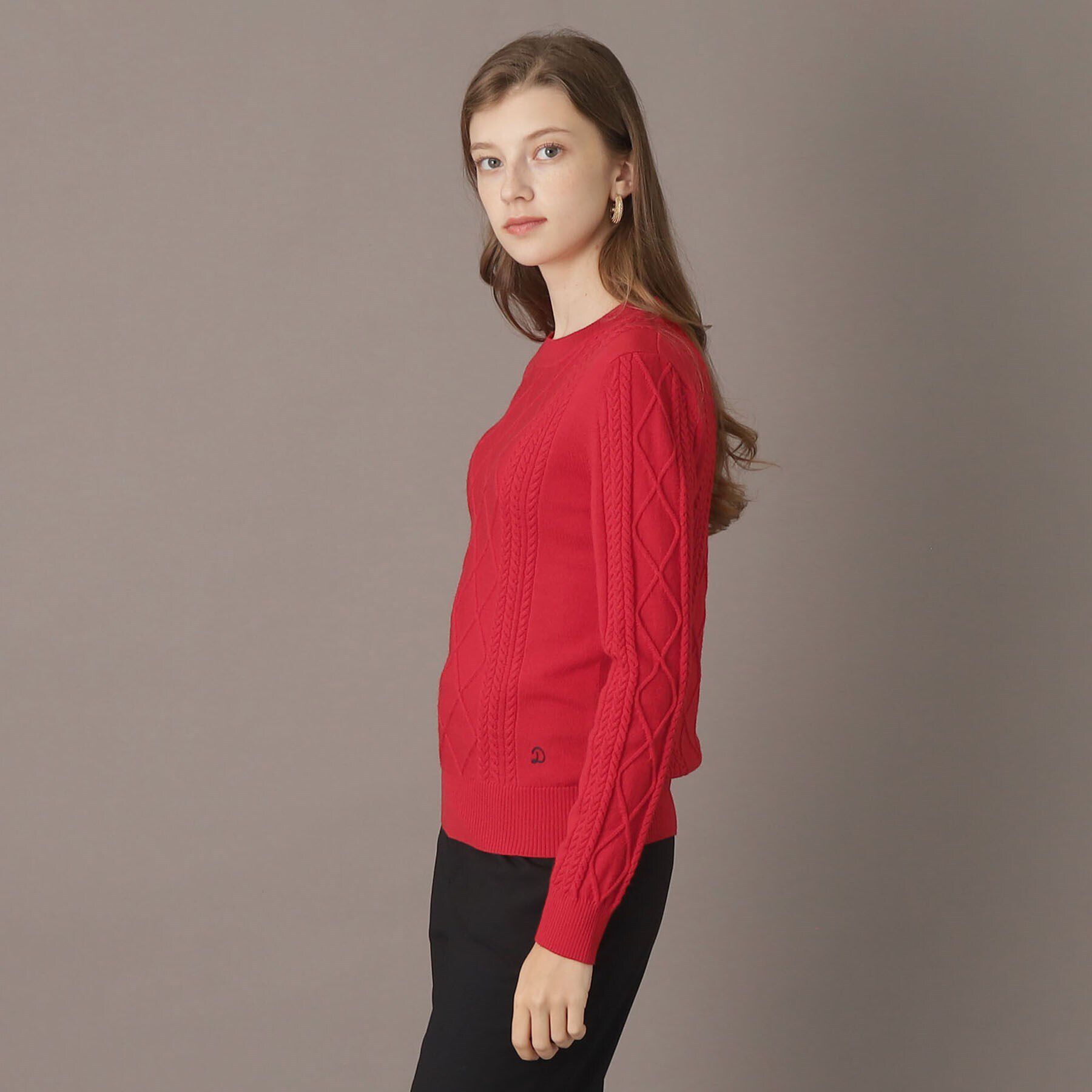 DRESSTERIOR「ファインウールケーブルニット」|ニット・セーター|