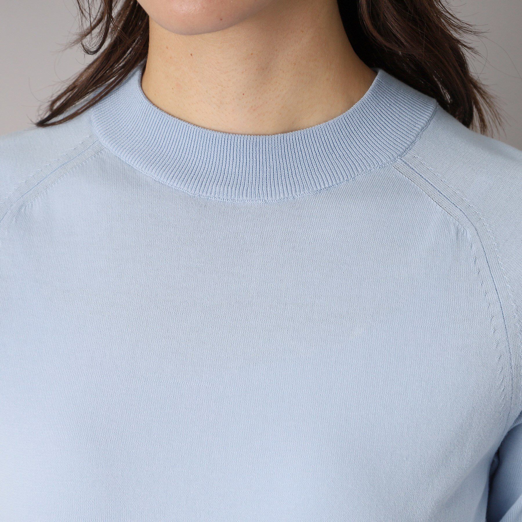 DRESSTERIOR「【定番/洗える】コットンシルク混ハーフスリーブ」|ニット・セーター|