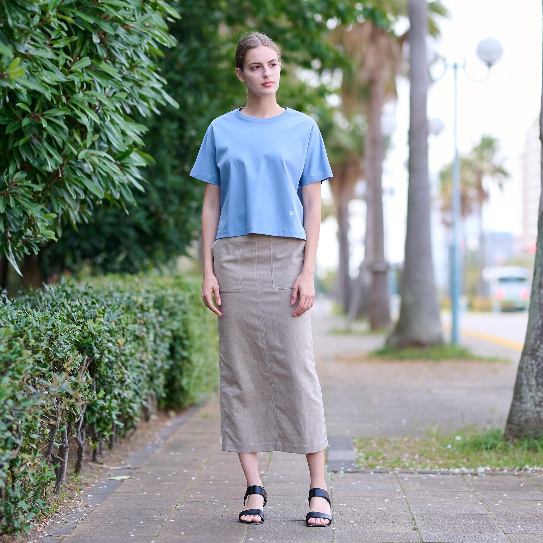 DRESSTERIOR「【接触冷感/抗菌防臭/消臭】アイスクリアコットンドルマンT」|Tシャツ・カットソー|