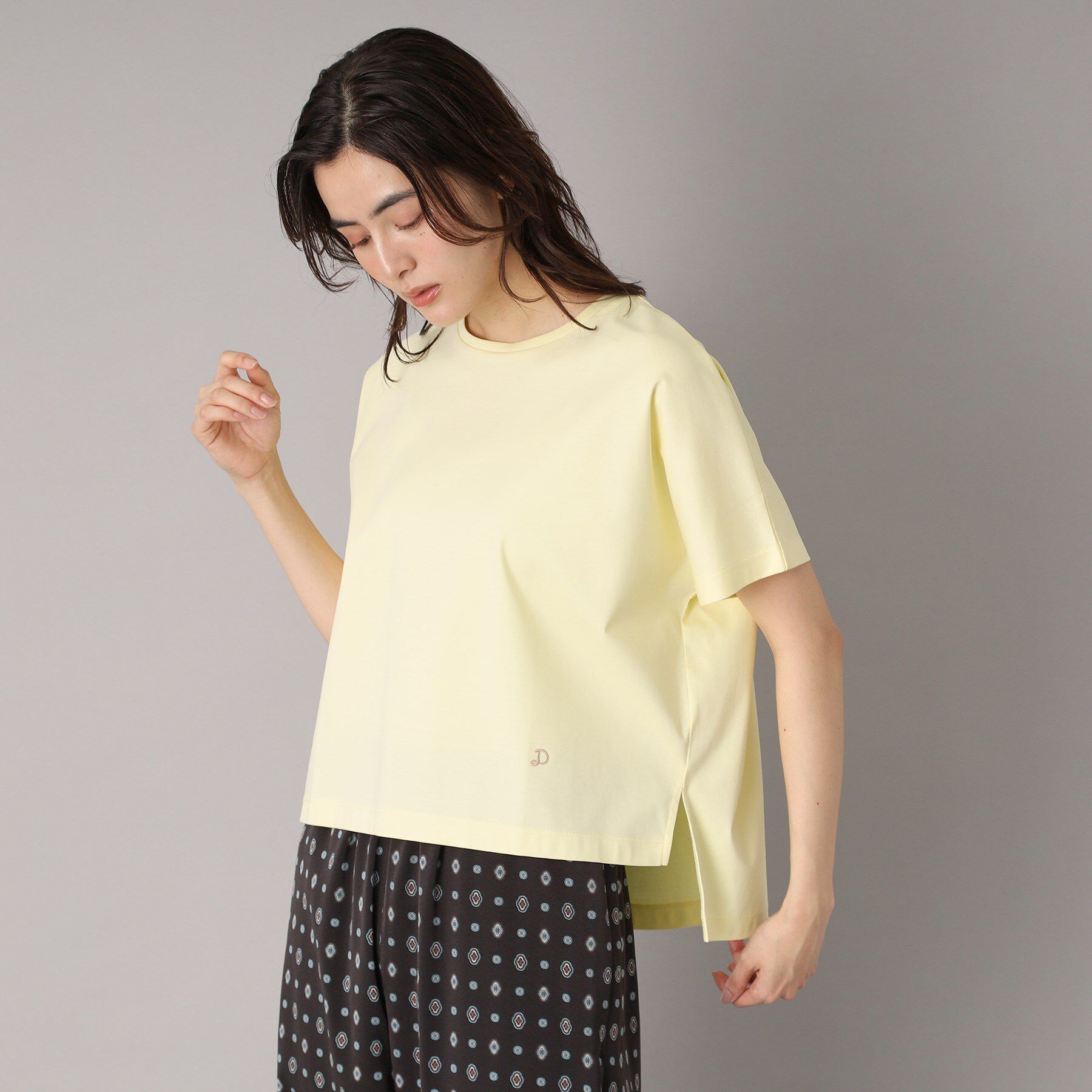 DRESSTERIOR「【接触冷感/抗菌防臭/消臭】アイスクリアコットンドルマンT」|Tシャツ・カットソー|