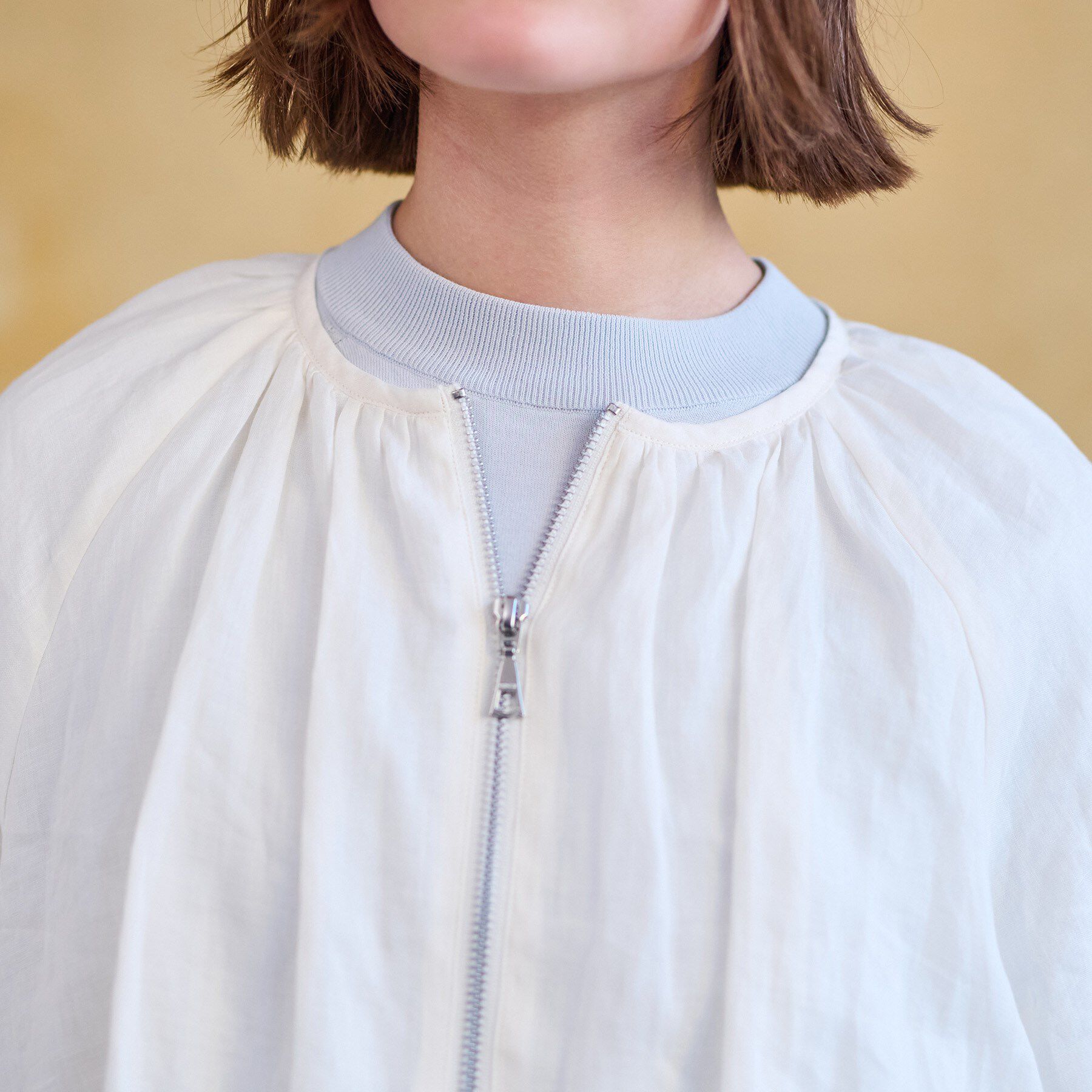 DRESSTERIOR「【洗える/リネン100％】ウォッシャブルペーパーリネンブルゾン」|ブルゾン・スタジャン|