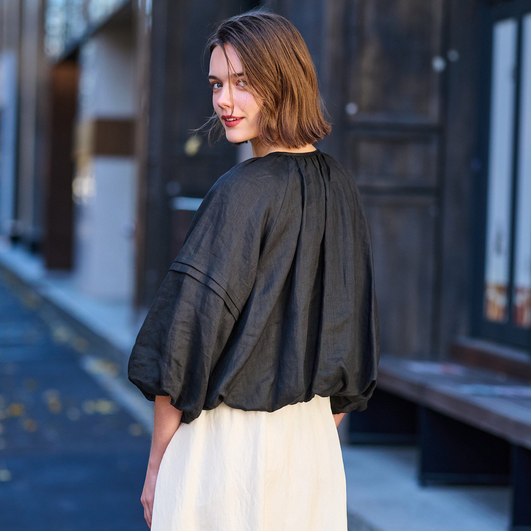 DRESSTERIOR「【洗える/リネン100％】ウォッシャブルペーパーリネンブルゾン」|ブルゾン・スタジャン|