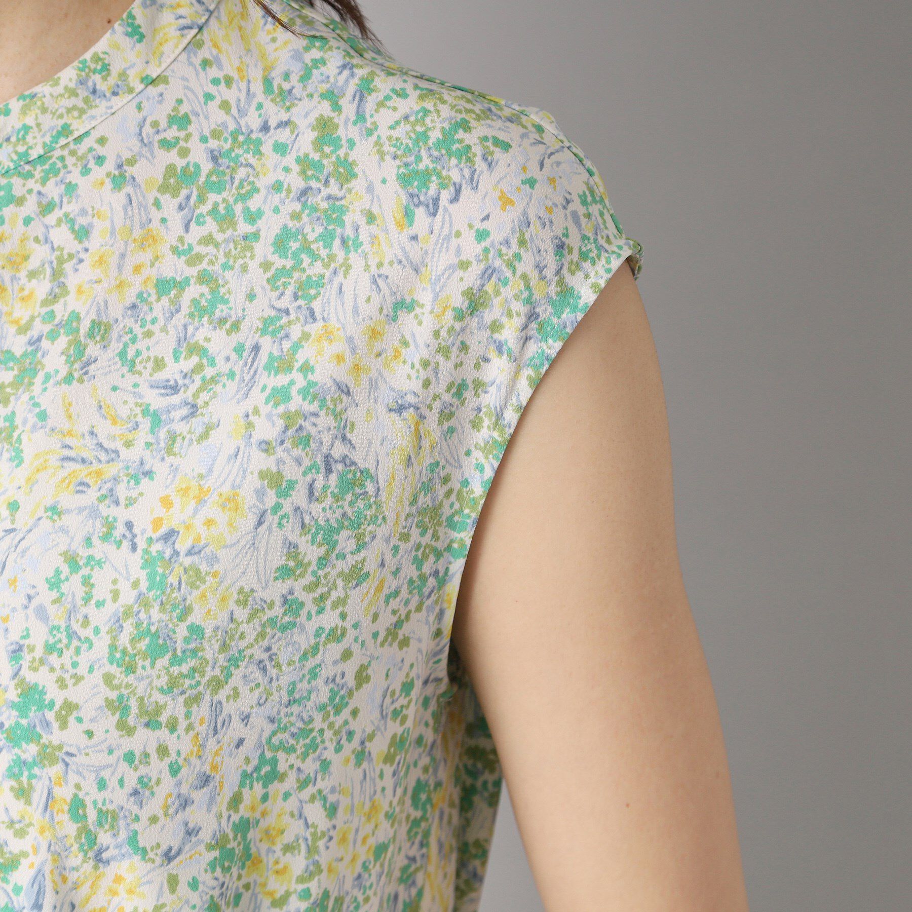 DRESSTERIOR「【ポケット付き/花柄】フラワープリントフレンチスリーブワンピ」|ワンピース|