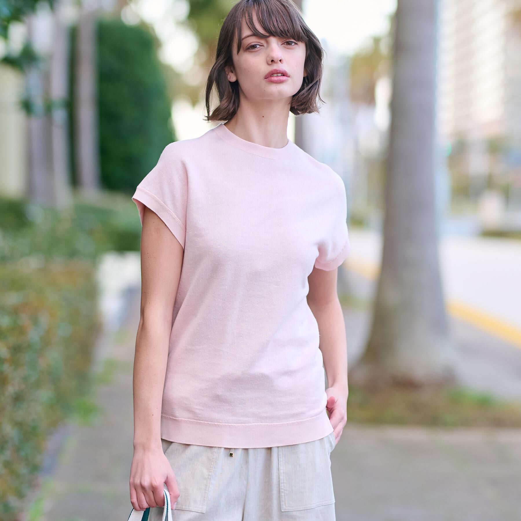 DRESSTERIOR「【毎年人気！／洗える】リネン裏毛フレンチプルオーバー」|Tシャツ・カットソー|