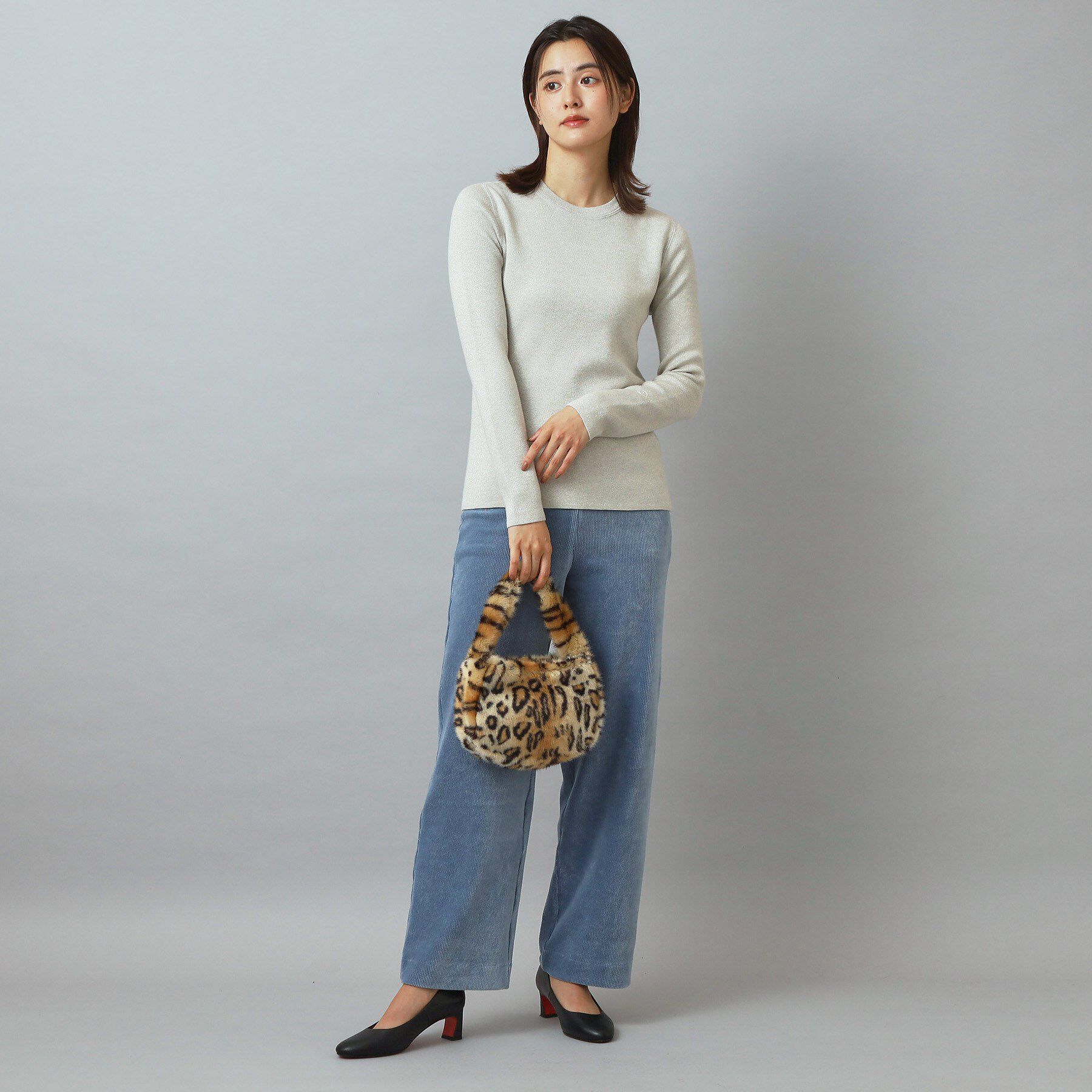 DRESSTERIOR「ラメコットンカシミヤニット」|ニット・セーター|