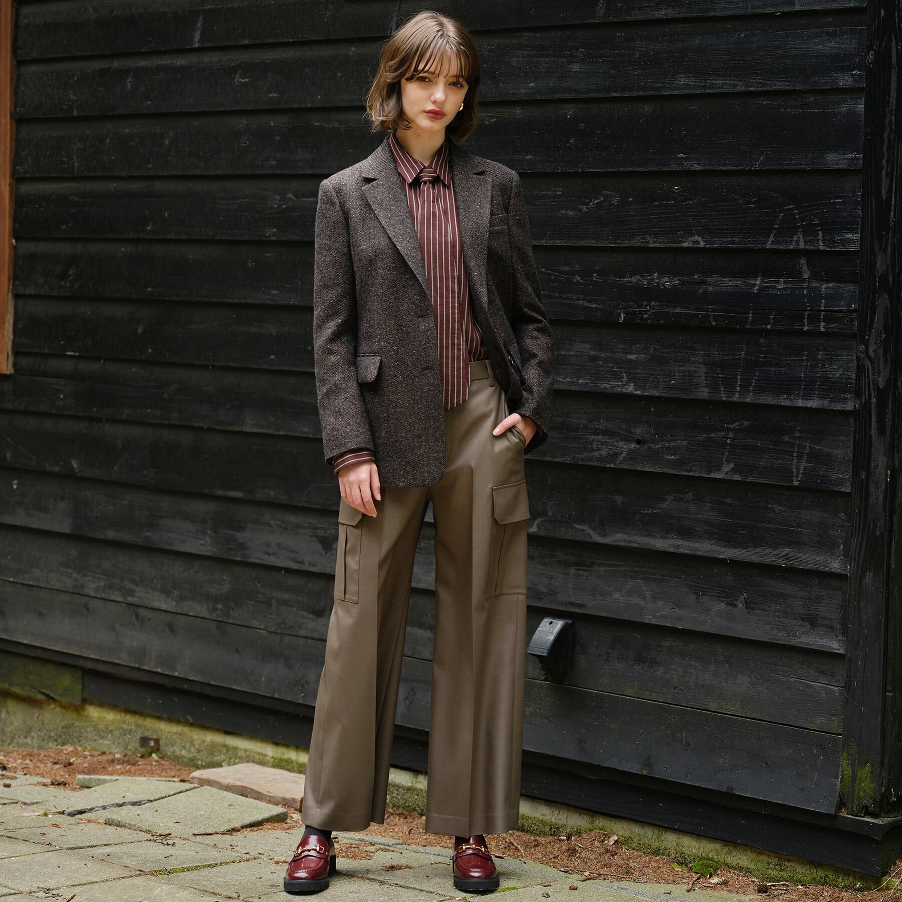 DRESSTERIOR「ラスターツイルワイドカーゴパンツ」|その他|