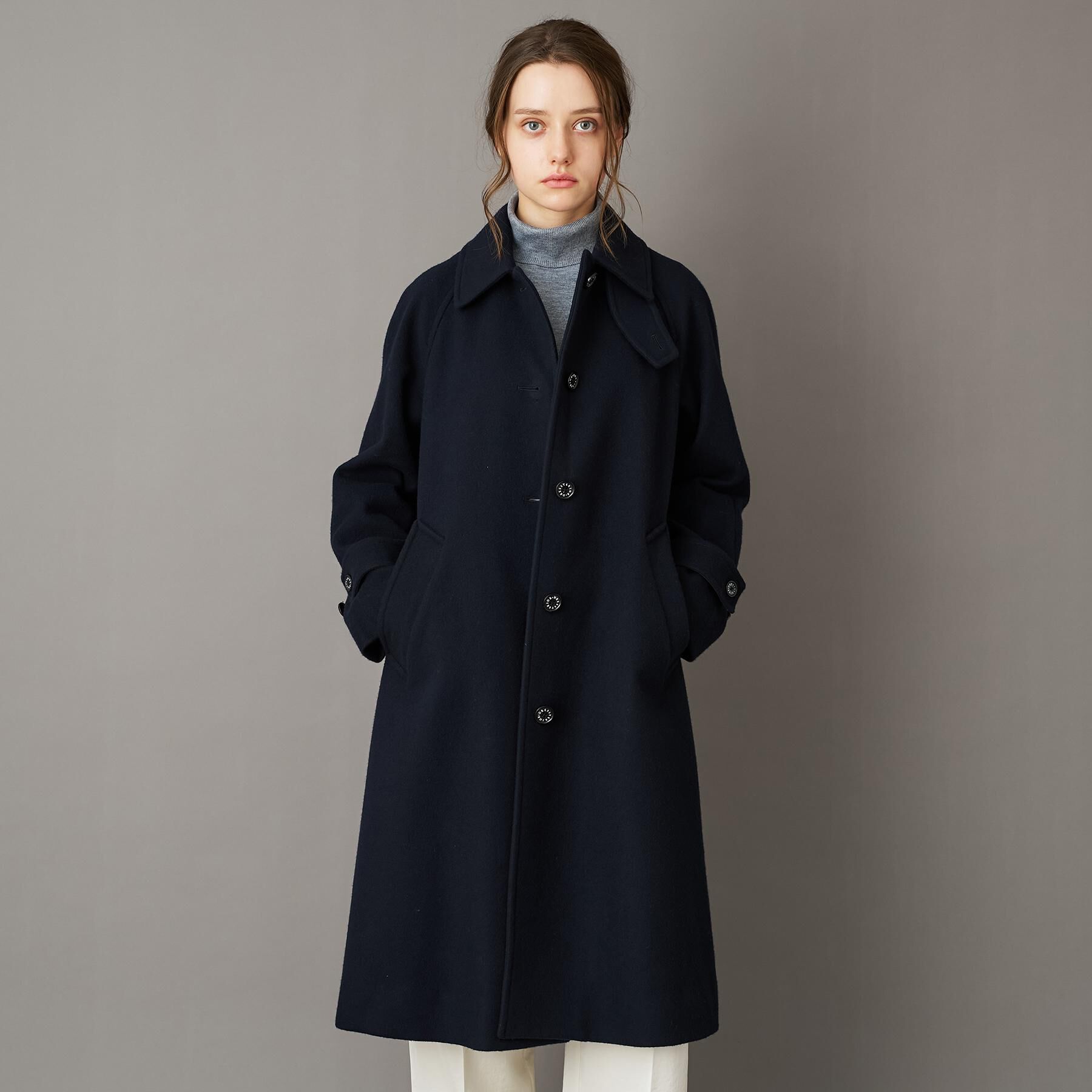 DRESSTERIOR「Super110sウールステンカラーコート」|ステンカラーコート|