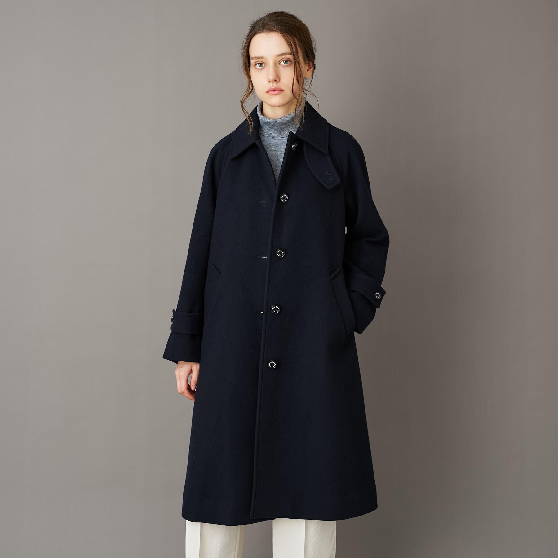 DRESSTERIOR「Super110sウールステンカラーコート」|ステンカラーコート|