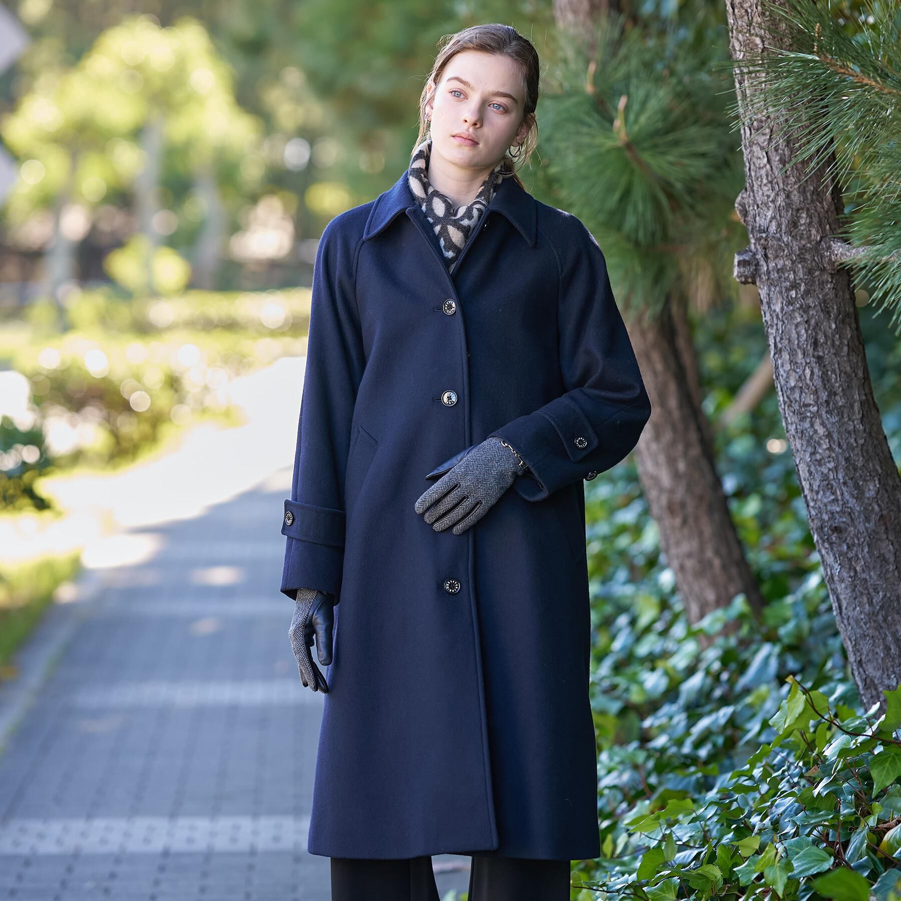 DRESSTERIOR「Super110sウールステンカラーコート」|ステンカラーコート|