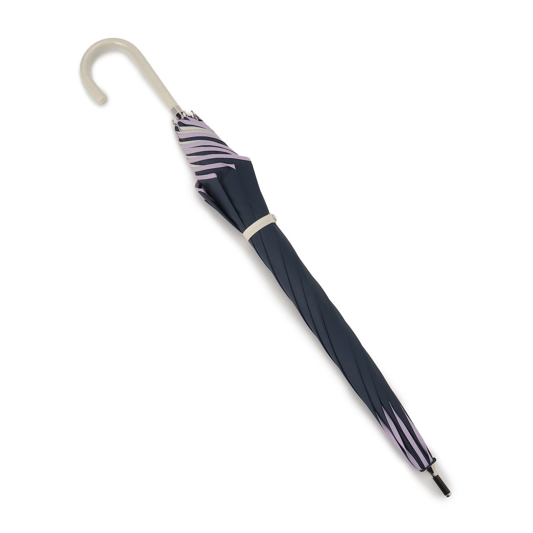 grove「because 遮光バイカラーパイピングパラソル長傘」|傘|