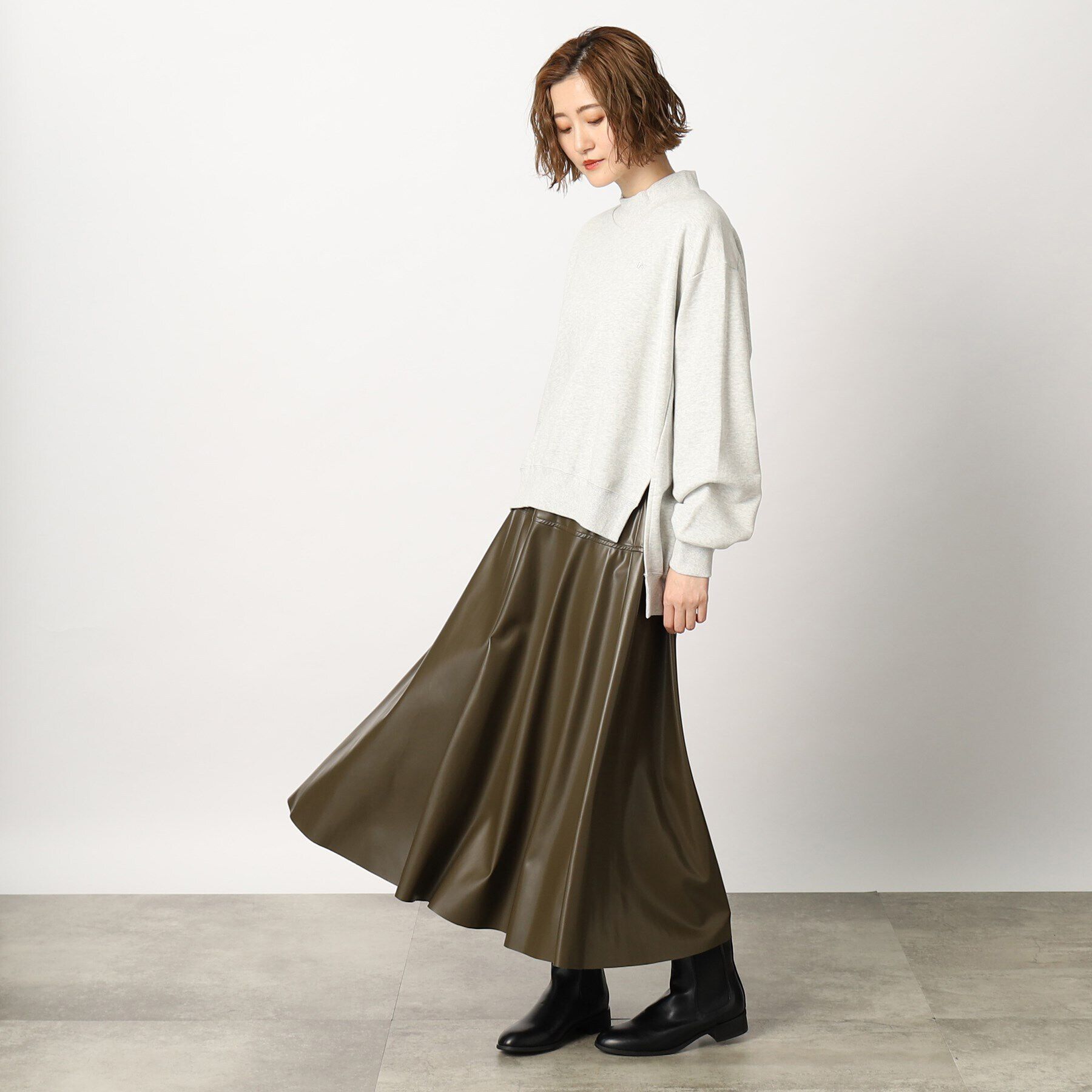 grove「Lee モックネックスウェット」|パーカー|