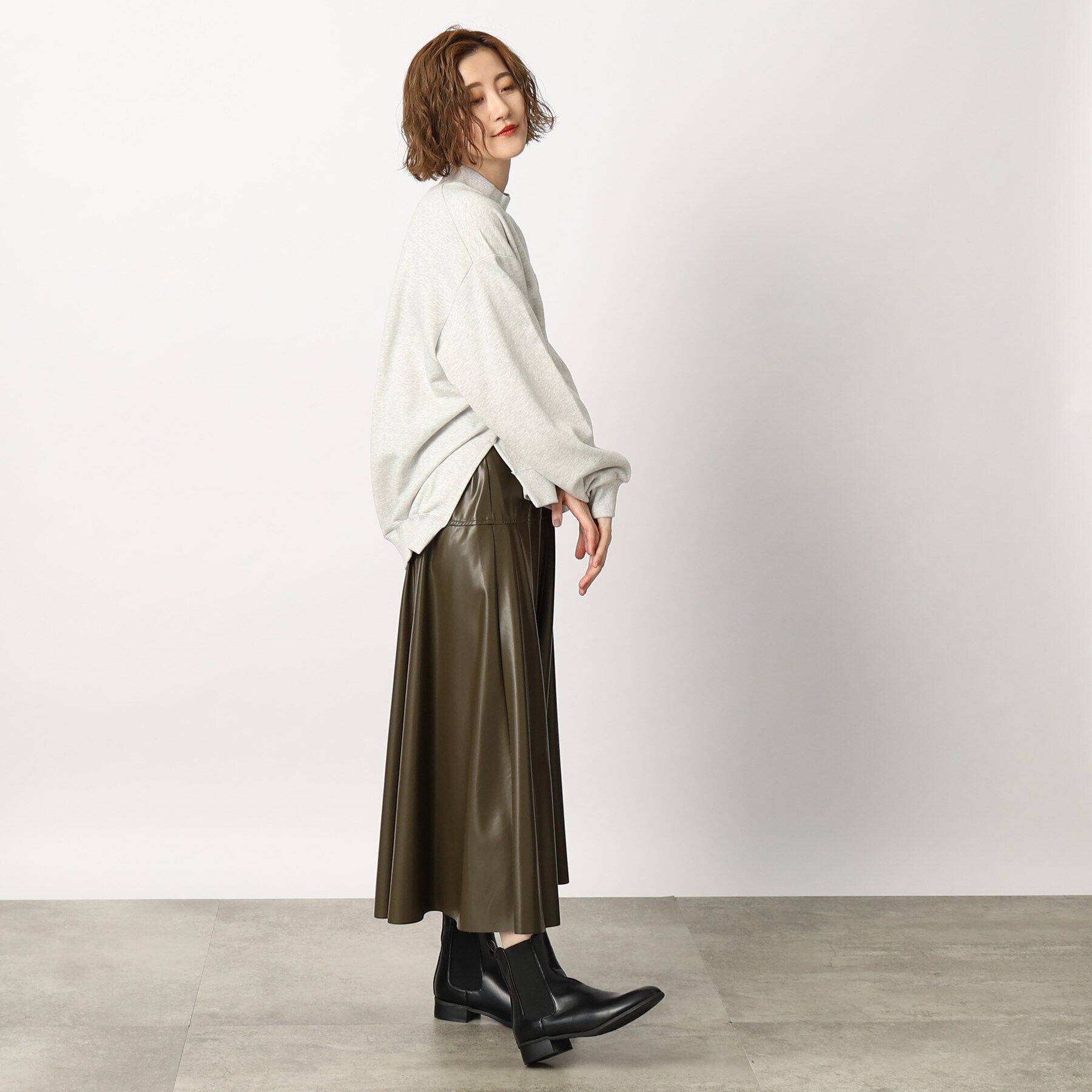 grove「Lee モックネックスウェット」|パーカー|