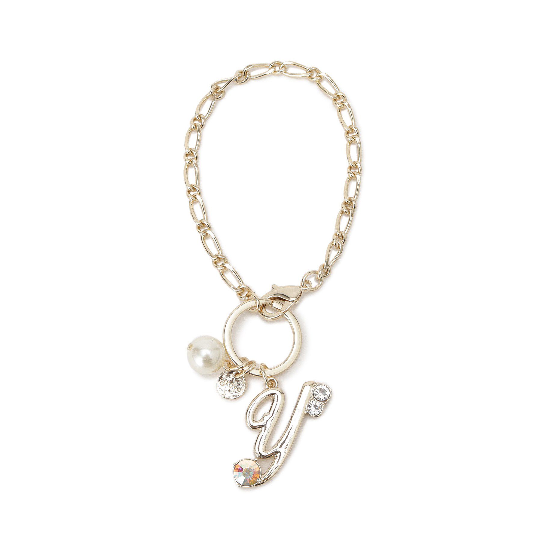 grove「アソートイニシャルバッグチャーム」|キーケース|オフホワイト(003