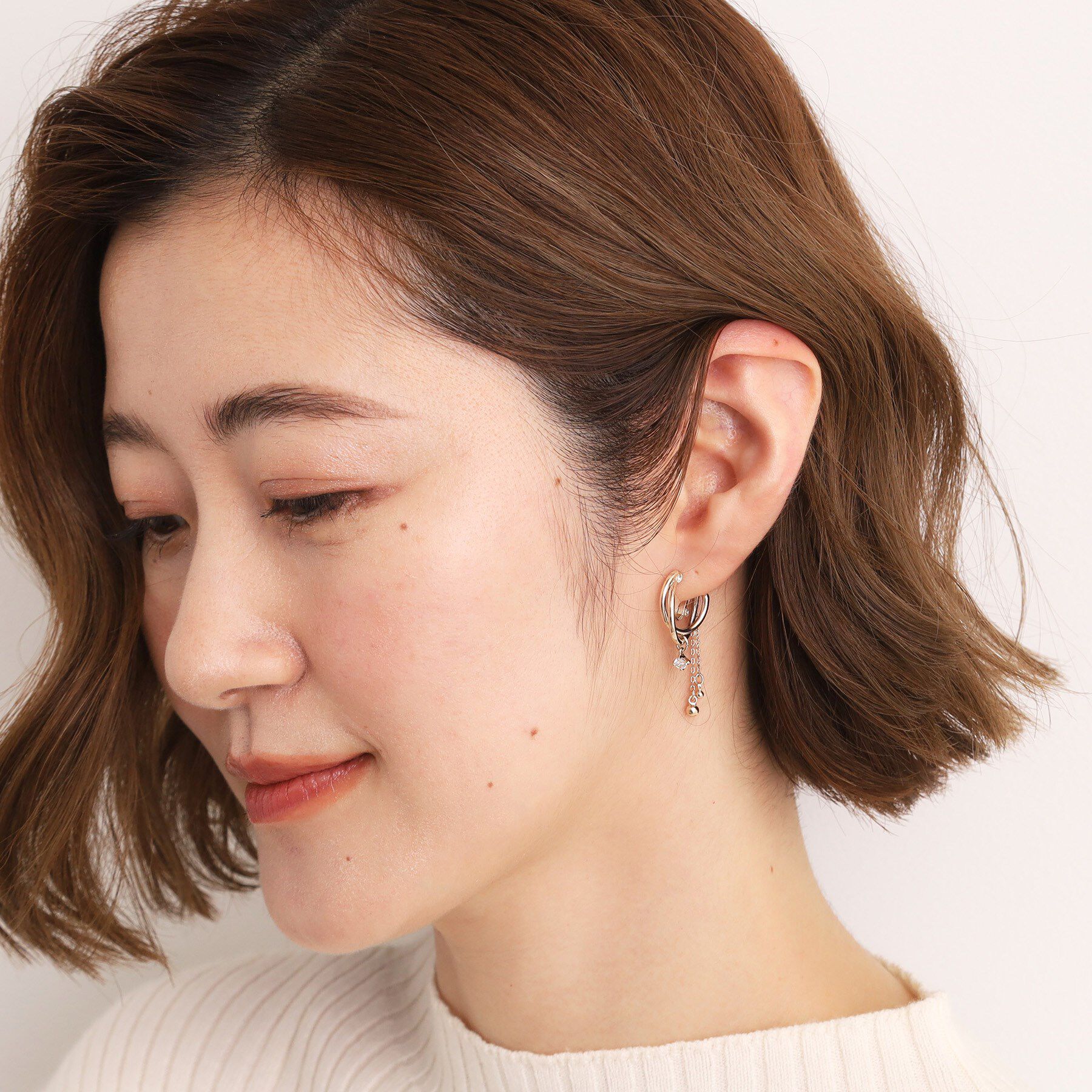 grove「フープチェーンイヤリング」|イヤリング|