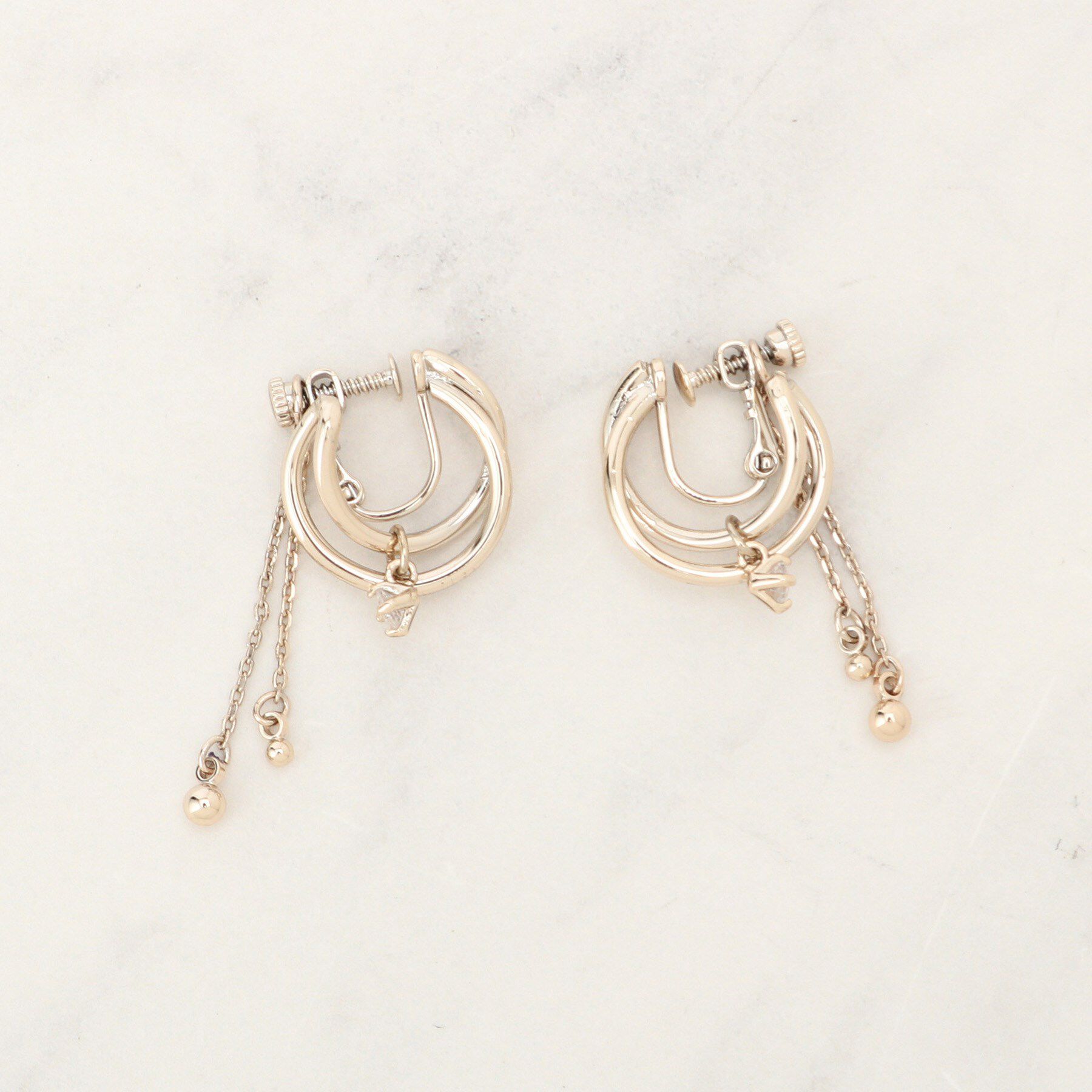 grove「フープチェーンイヤリング」|イヤリング|ゴールド(007)