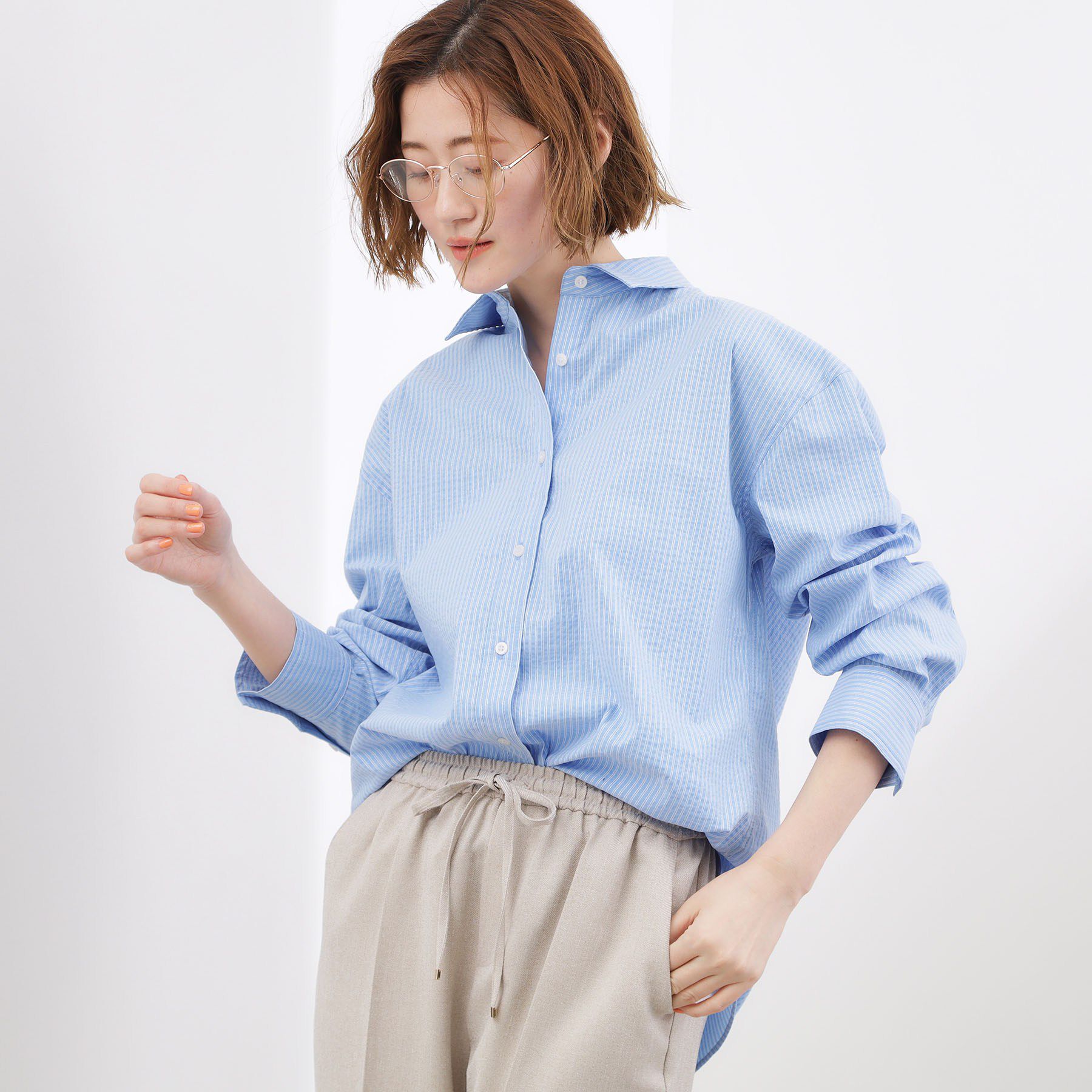 grove「一度着たら手放せない、驚きの伸びを備えたコットンナイロンストレッチシャツ」|シャツ・ブラウス|