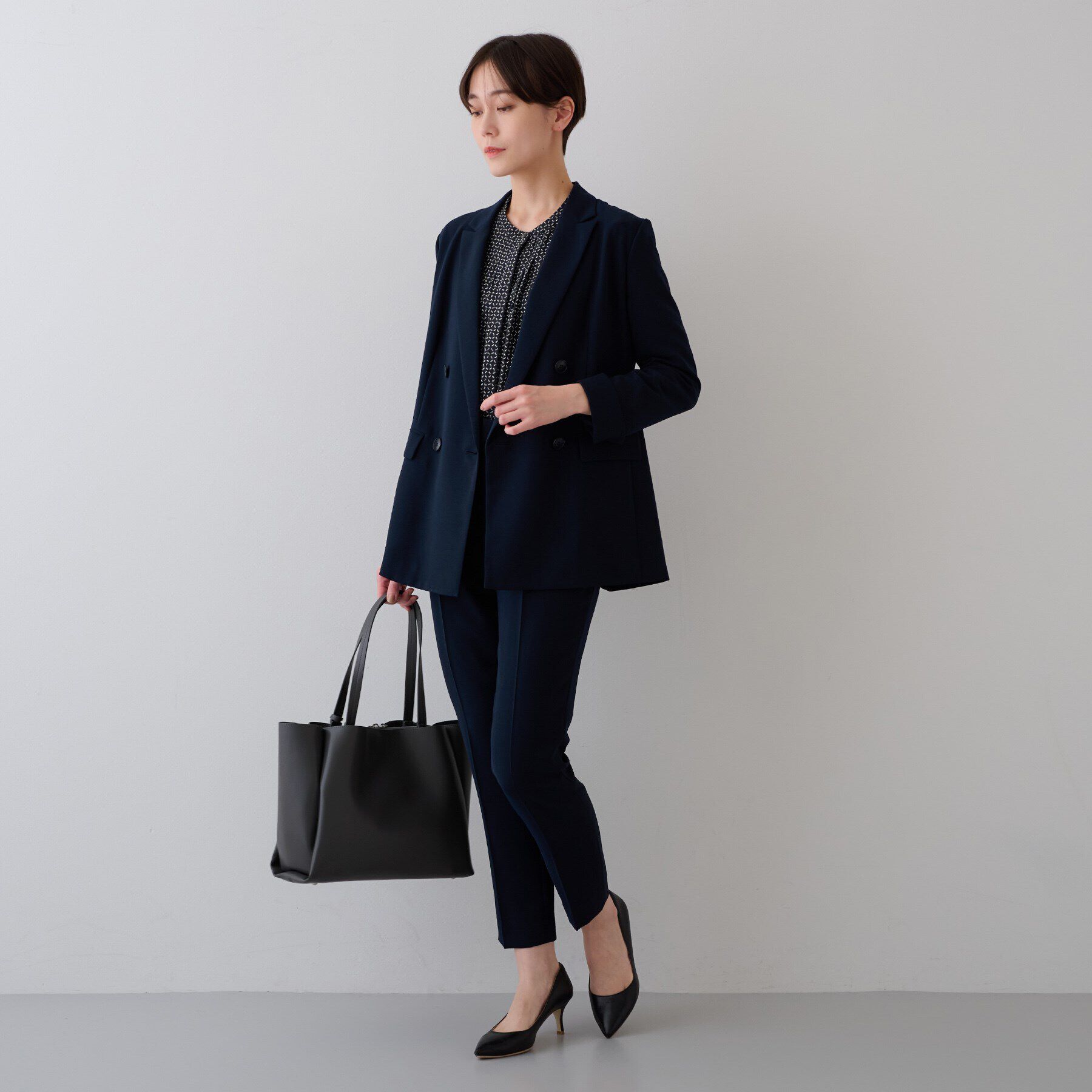 INDIVI「【着る日傘/遮熱/UVケア】ダブルジャケット」|スーツ|