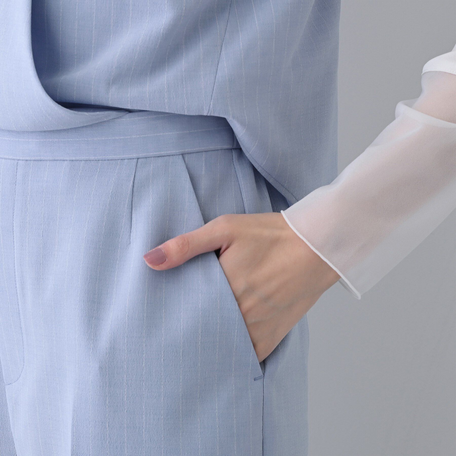 INDIVI「【洗える／2WAY】リネンライクサロペット」|オールインワン|