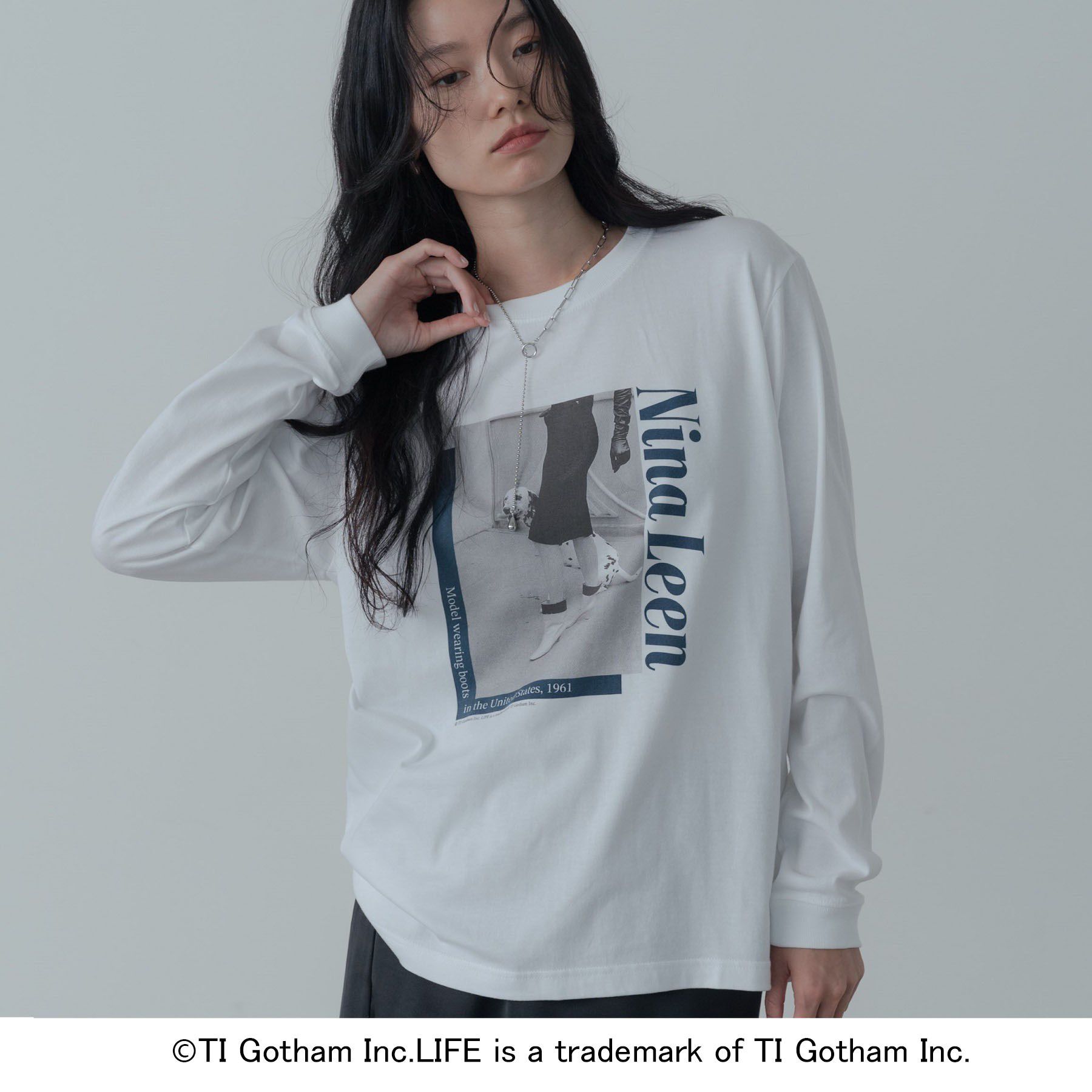 GALLEST「【GOOD ROCK SPEED】LIFE PC／Nina Leen LS T－SHIRT」|Tシャツ・カットソー|ホワイト(001)