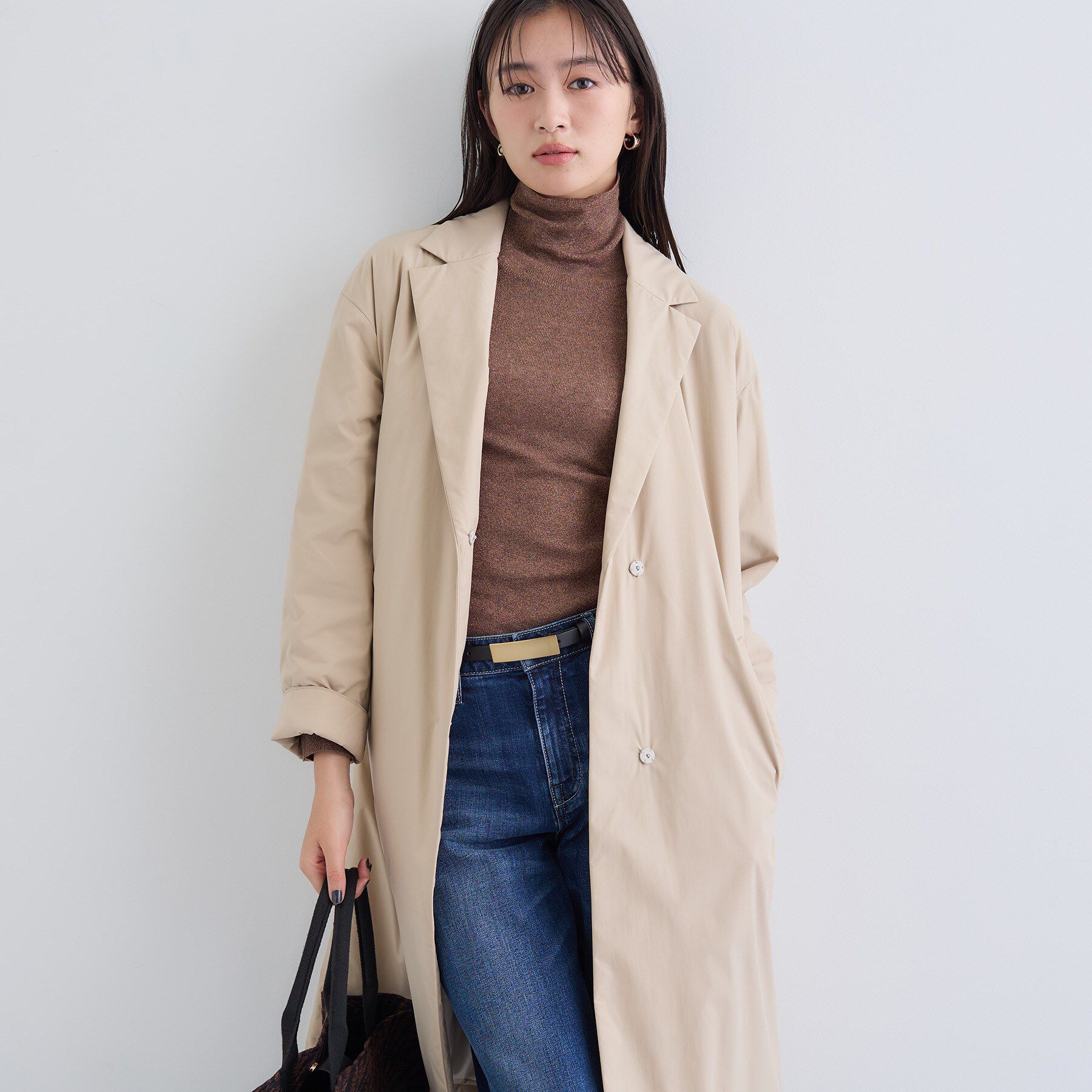 INDIVI「【超軽量／蓄熱】ライトパフチェスターコート」|ダウン|